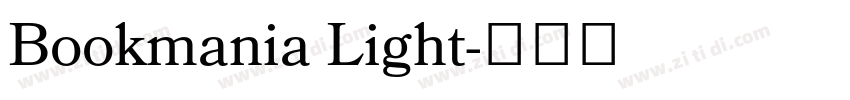 Bookmania Light字体转换